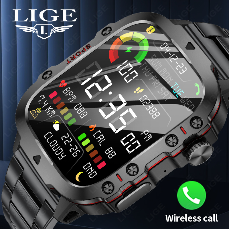 Do Oxygen Meter - LIGE Outdoor Smartwatch sportivo da uomo